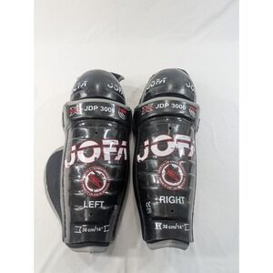 Jofa JDP 3000 Ice Hockey Leg Pads 14" Black *READ * No Strap